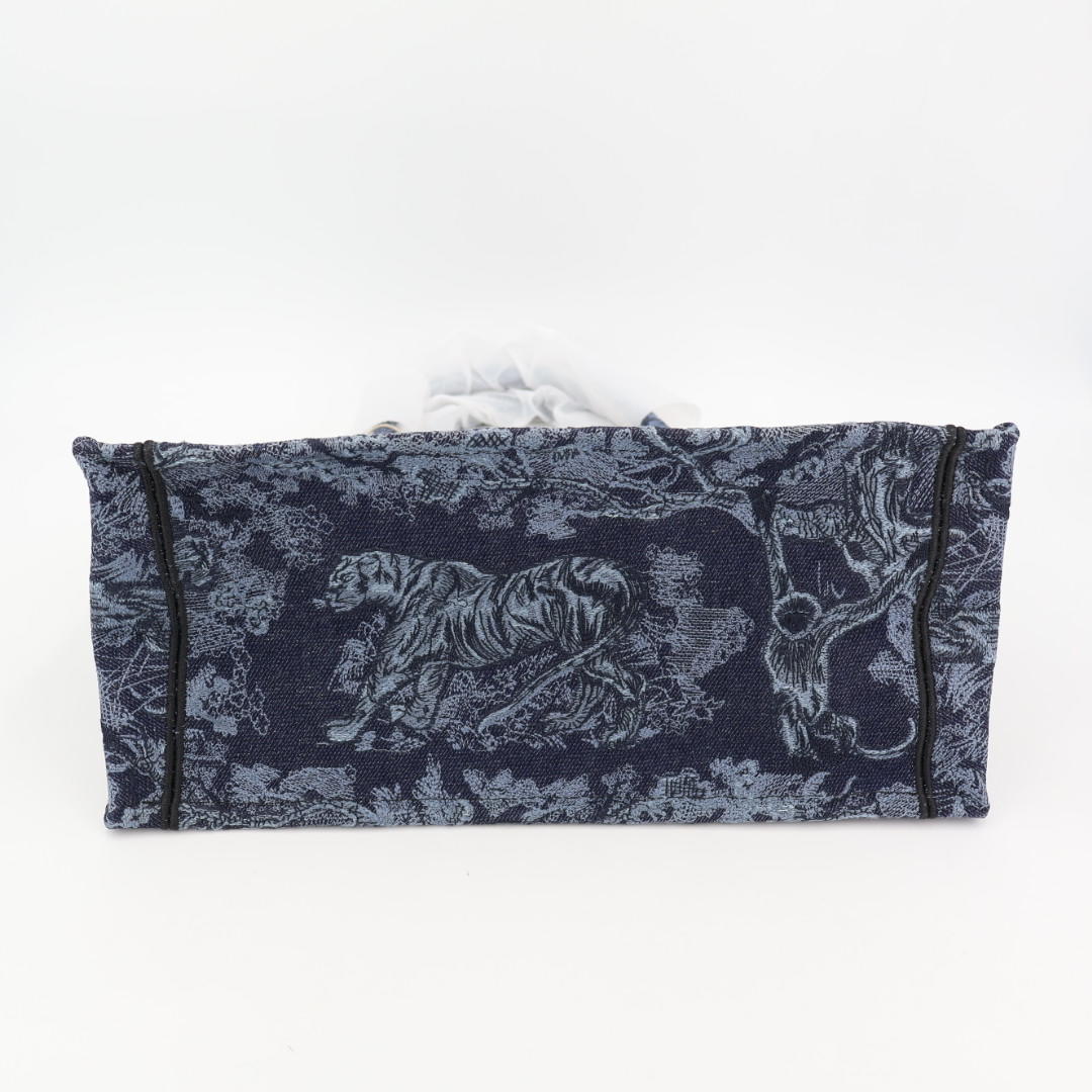 クリスチャンディオール Christian Dior TOILE DE JOUY ディオール ブック トート ミディアム M1296ZEBL バッグ 美品