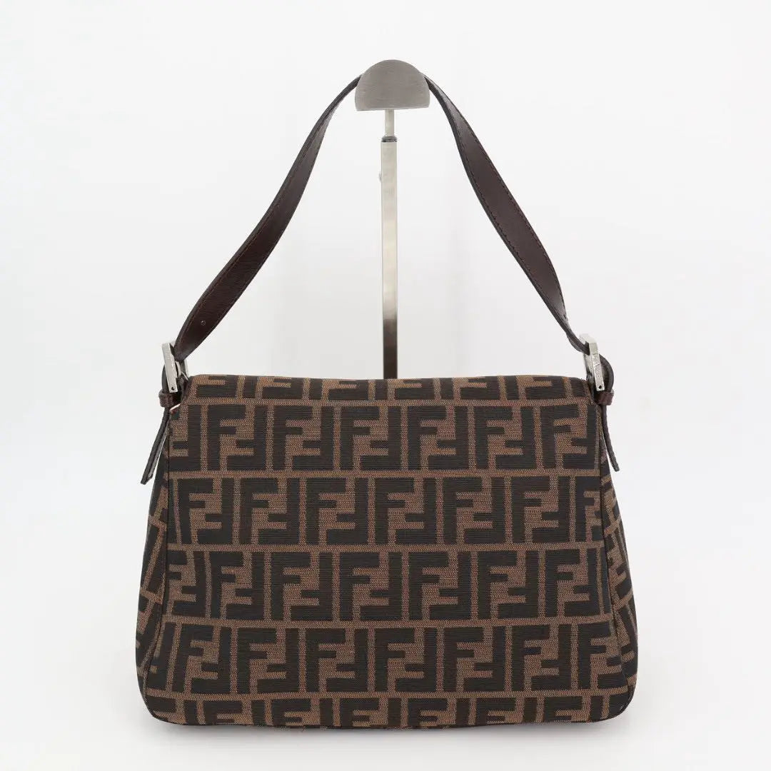 フェンディ FENDI ズッカ マンマバケット ショルダーバッグ ブラウン WS14195