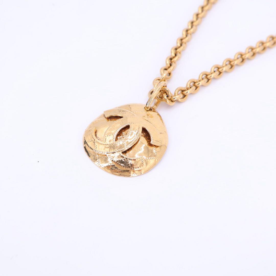 シャネル CHANEL チェーンロングネックレス ココマーク ゴールド アクセサリー 94P ヴィンテージ レディース