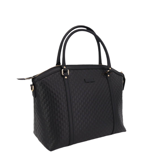 グッチ GUCCI ハンドバッグ ショルダーバッグ ショルダーバッグ マイクログッチシマ ネイビー 449657 レザー 2WAY