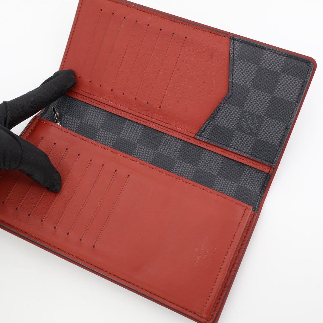 ルイヴィトン LOUIS VUITTON ポルトフォイユ・プラザ ダミエコバルト ロングウォレット 二つ折り財布 グレー/ブラック M63254