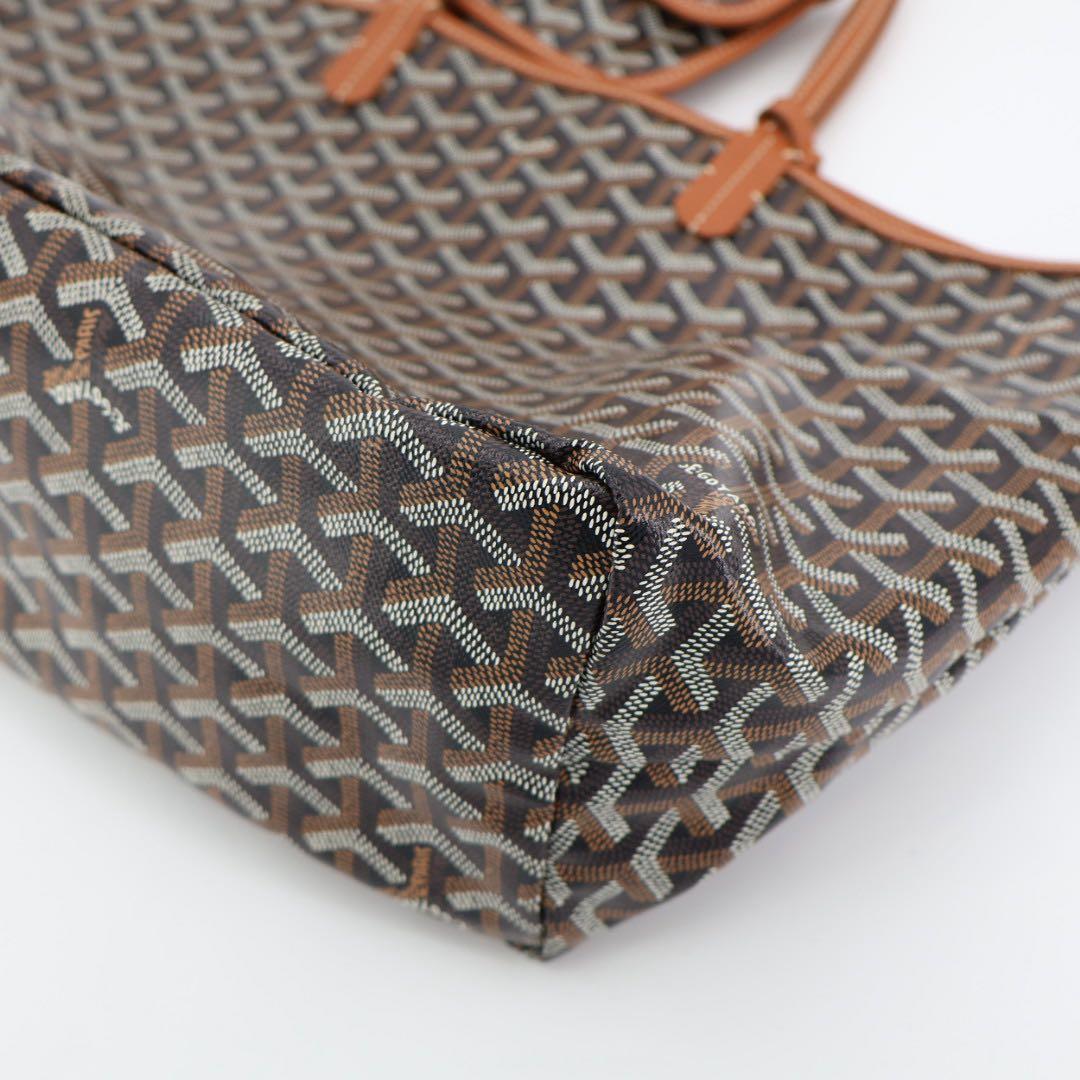ゴヤール GOYARD サンルイPM トートバッグ PVCコーティングキャンバス ブラウン レディース