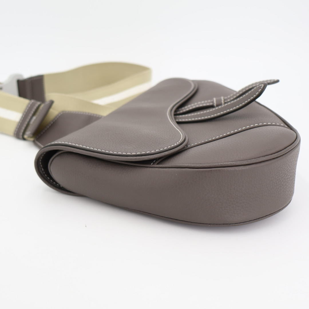 ディオール DIOR SADDLE サドル ボディバッグ レザー ダークネイビー