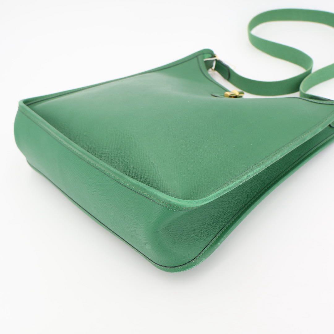 エルメス HERMES ヴェスパPM ショルダーバッグ クシュベル グリーン系 ゴールド金具 □B刻印