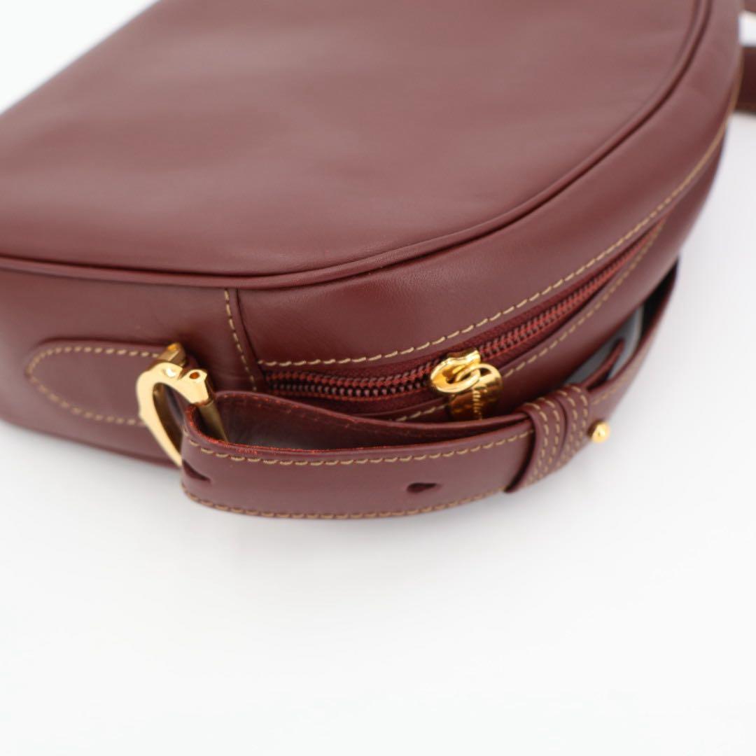 カルティエ CARTIER ショルダーバッグ マスト レザー ボルドー