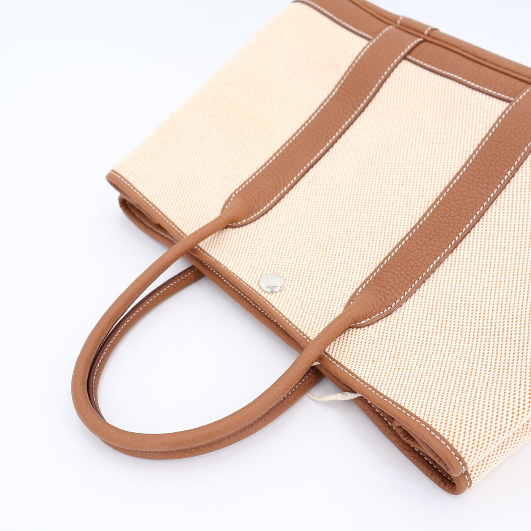 エルメス HERMES トートバッグ ガーデンパーティ PM レザー 美品