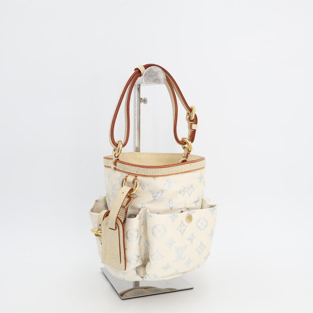 LOUIS VUITTON ルイヴィトン M95034 モノグラム・パステルグリッター ソーPM バケツ型 肩掛け ハンドバッグ ショルダーバッグ