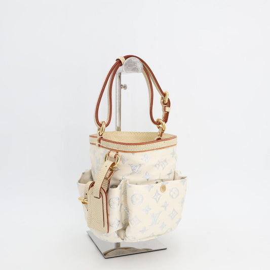 LOUIS VUITTON ルイヴィトン M95034 モノグラム・パステルグリッター ソーPM バケツ型 肩掛け ハンドバッグ ショルダーバッグ
