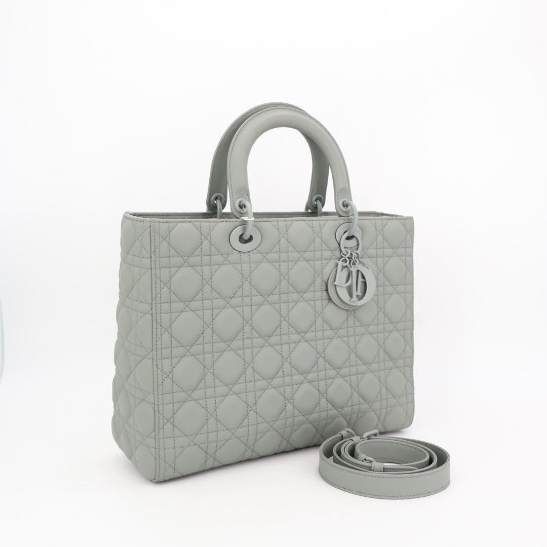 クリスチャンディオール Christian Dior レディディオール カナージュ ラージ レザー 2WAYハンドバッグ