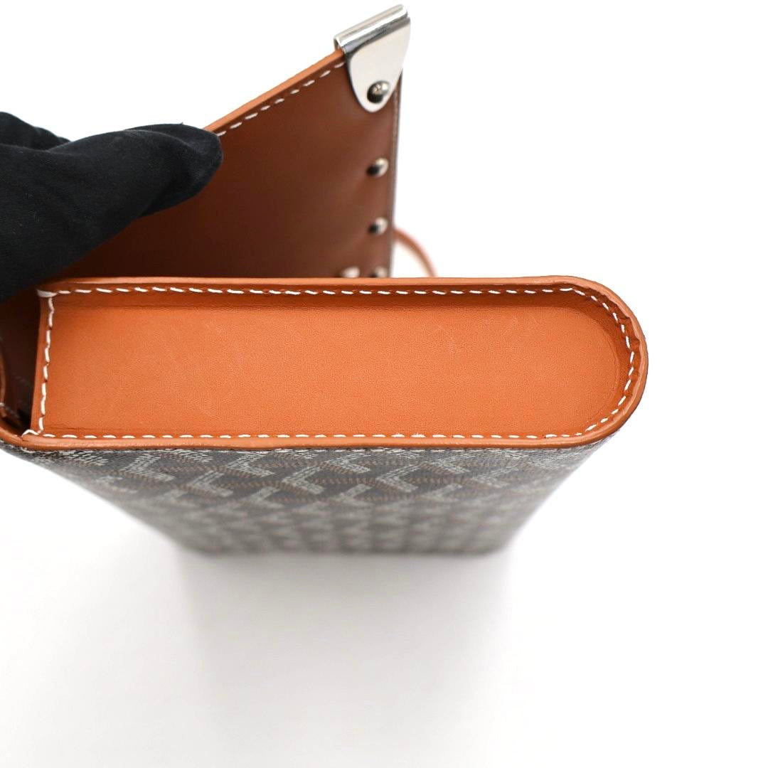 ゴヤール GOYARD モンテカルロPM ショルダーバッグ クラッチバッグ ブラウン