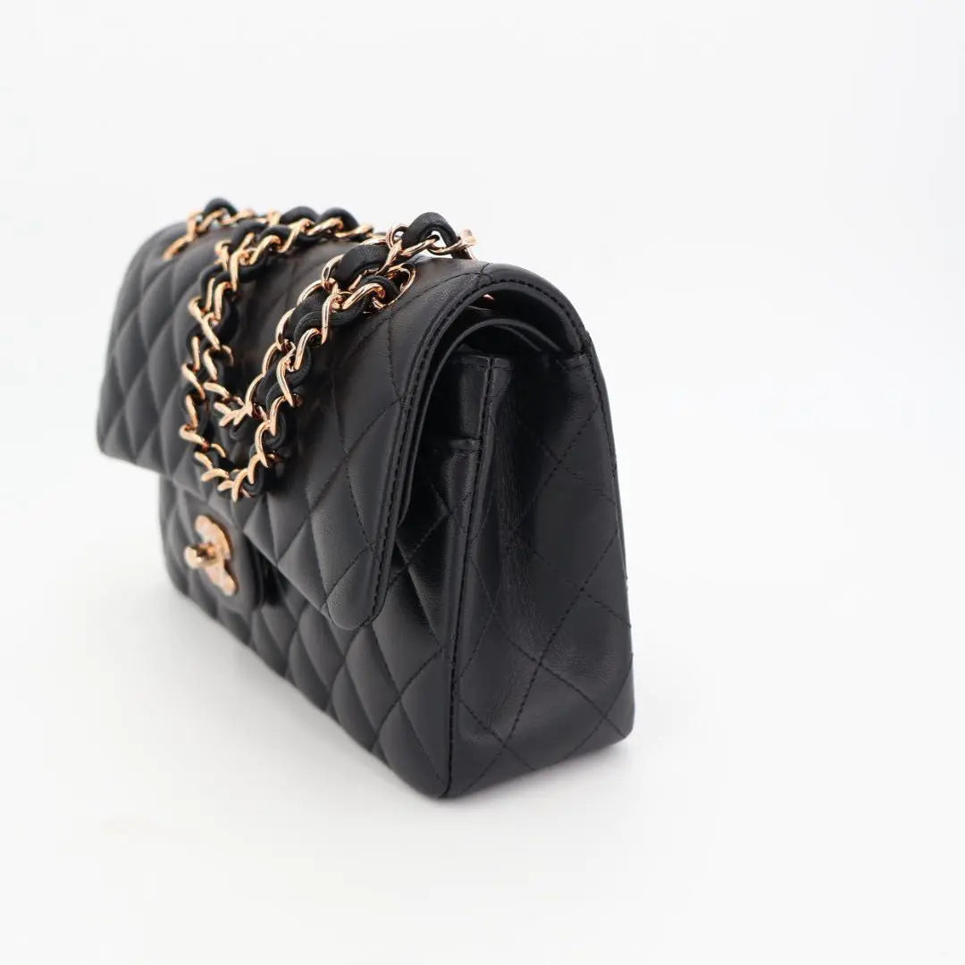 シャネル CHANEL ローズゴールド フラップバッグ 美品