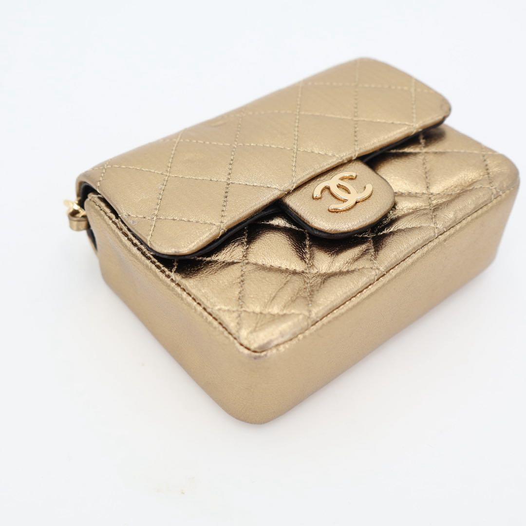 シャネル　CHANEL　ヴィンテージ　ミニミニマトラッセ　チェーン バッグチャーム　ポーチ　ハンドバッグ