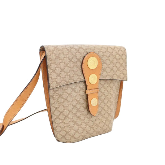 セリーヌ CELINE マカダム ブラゾン トリオンフ 柄 メダル コイン モチーフ 金具 レザー ショルダーバッグ
