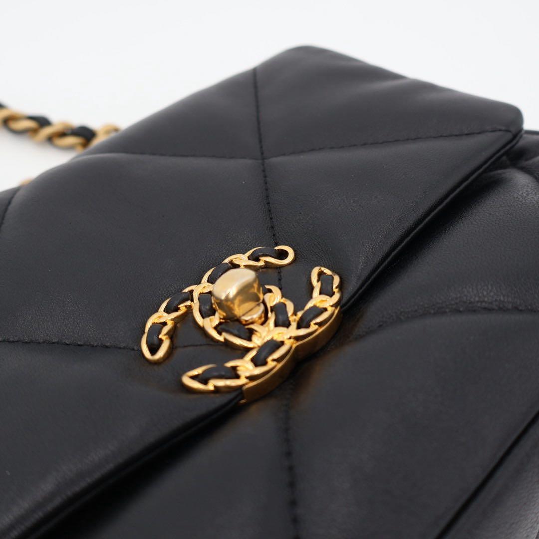 シャネル CHANEL 19 レザー チェーンショルダーバッグ