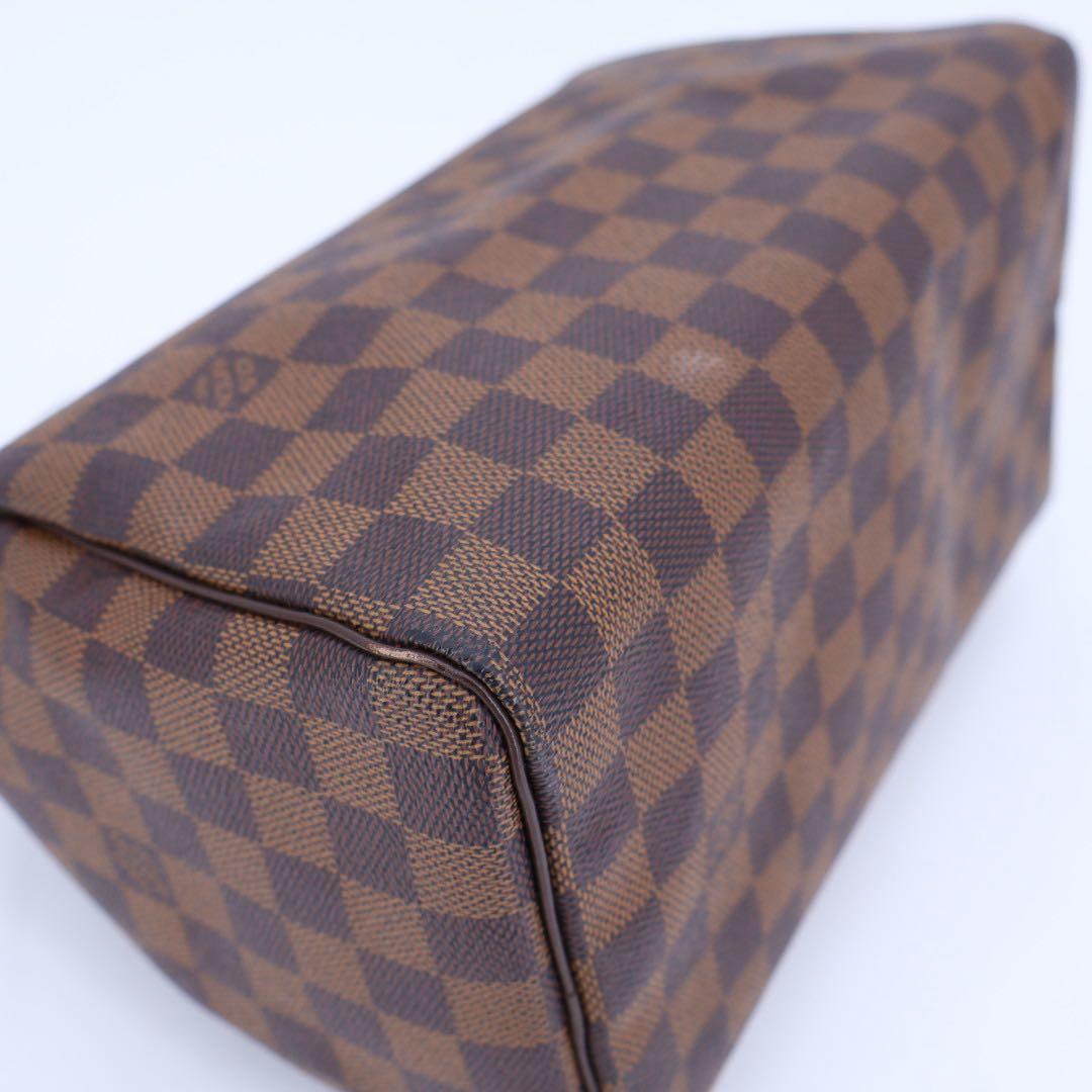 ルイ ヴィトン LOUIS VUITTON ダミエ スピーディ 30 ハンド バッグ エベヌ N41531 ブラウン ゴールド 金具 Speedy 25