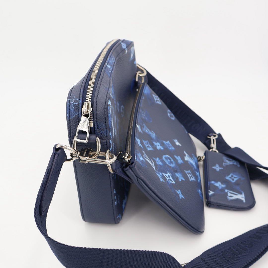 ルイヴィトン LOUIS VUITTON ウォーターカラー トリオ メッセンジャ M57840 メンズ ショルダーバッグ