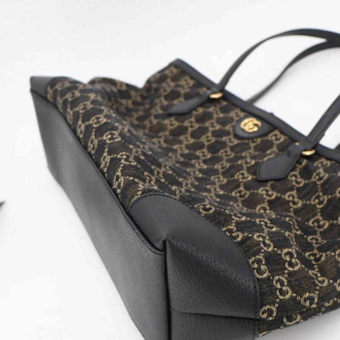 グッチ GUCCI オフィディア ミディアム トートバッグ 631685 ブラック GGジャカードデニム