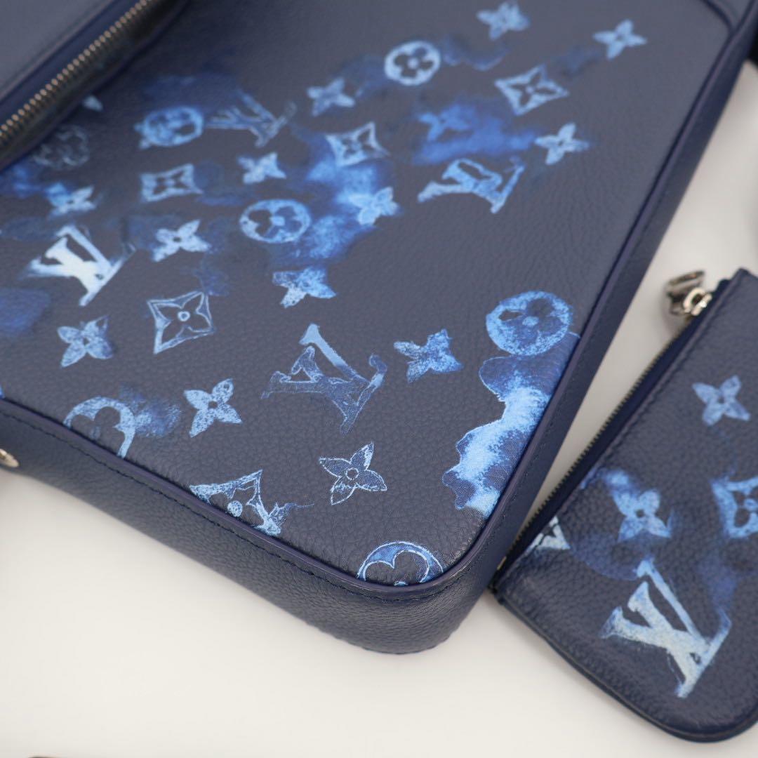 ルイヴィトン LOUIS VUITTON ウォーターカラー トリオ メッセンジャ M57840 メンズ ショルダーバッグ