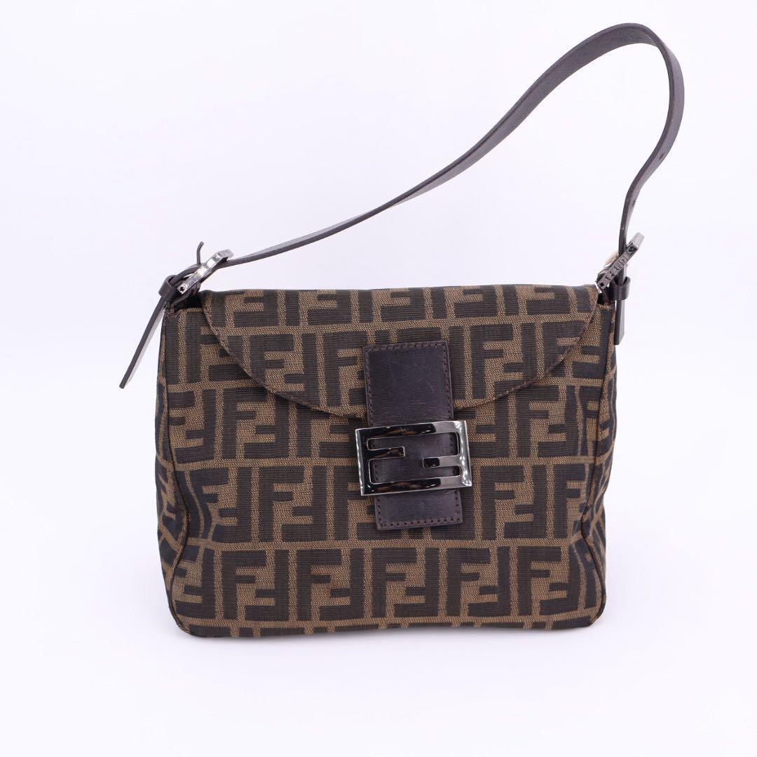 フェンディ FENDI ズッカ ショルダーバッグ ブラウン