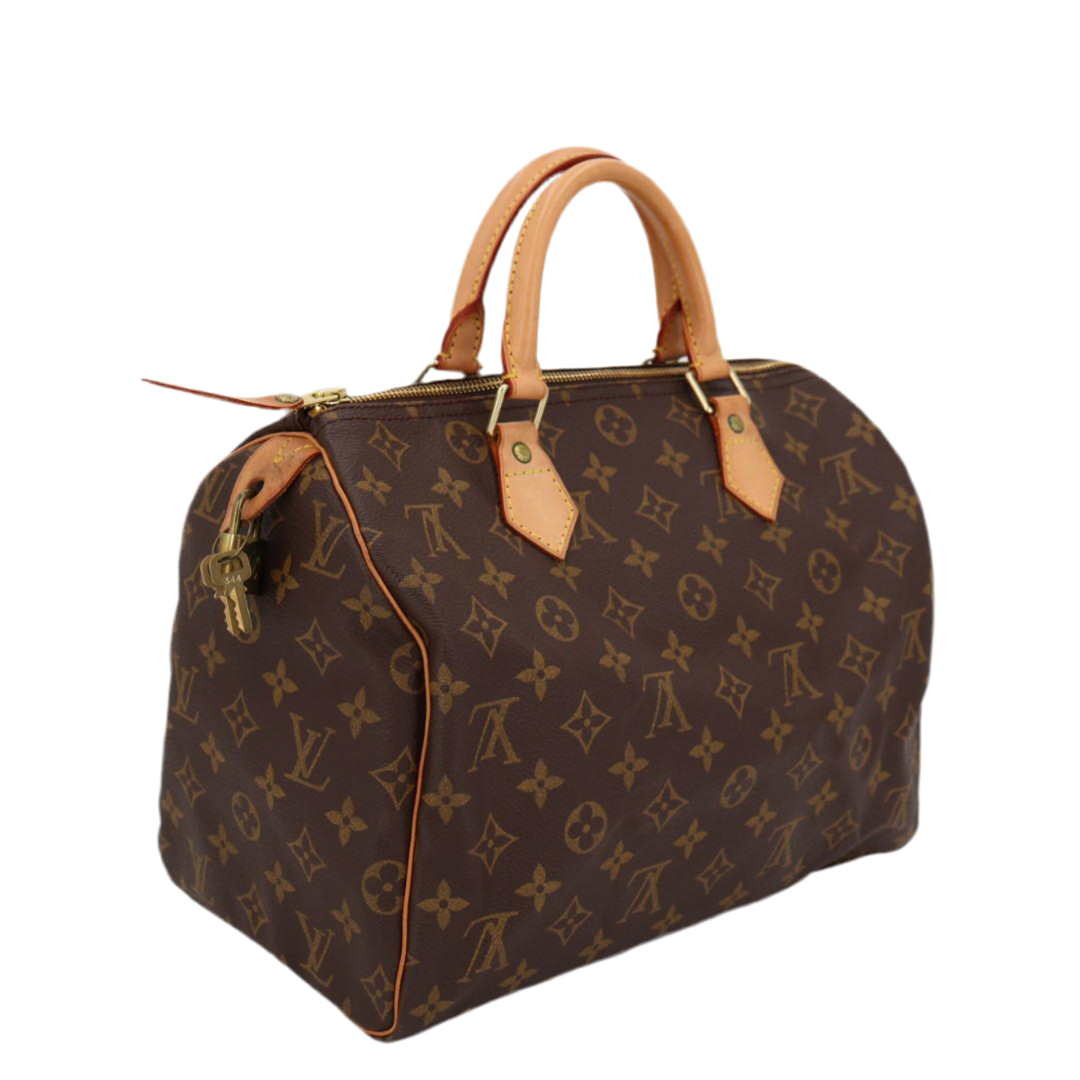 ルイ ヴィトン LOUIS VUITTON モノグラム スピーディ30 M41108 ハンドバッグ ブラウン