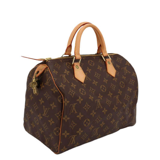 ルイ ヴィトン LOUIS VUITTON モノグラム スピーディ30 M41108 ハンドバッグ ブラウン