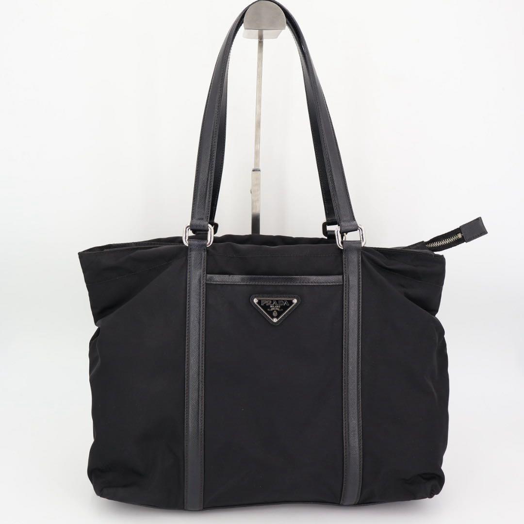 プラダ PRADA ハンドバッグ トートバッグ ブラック ナイロン レディース
