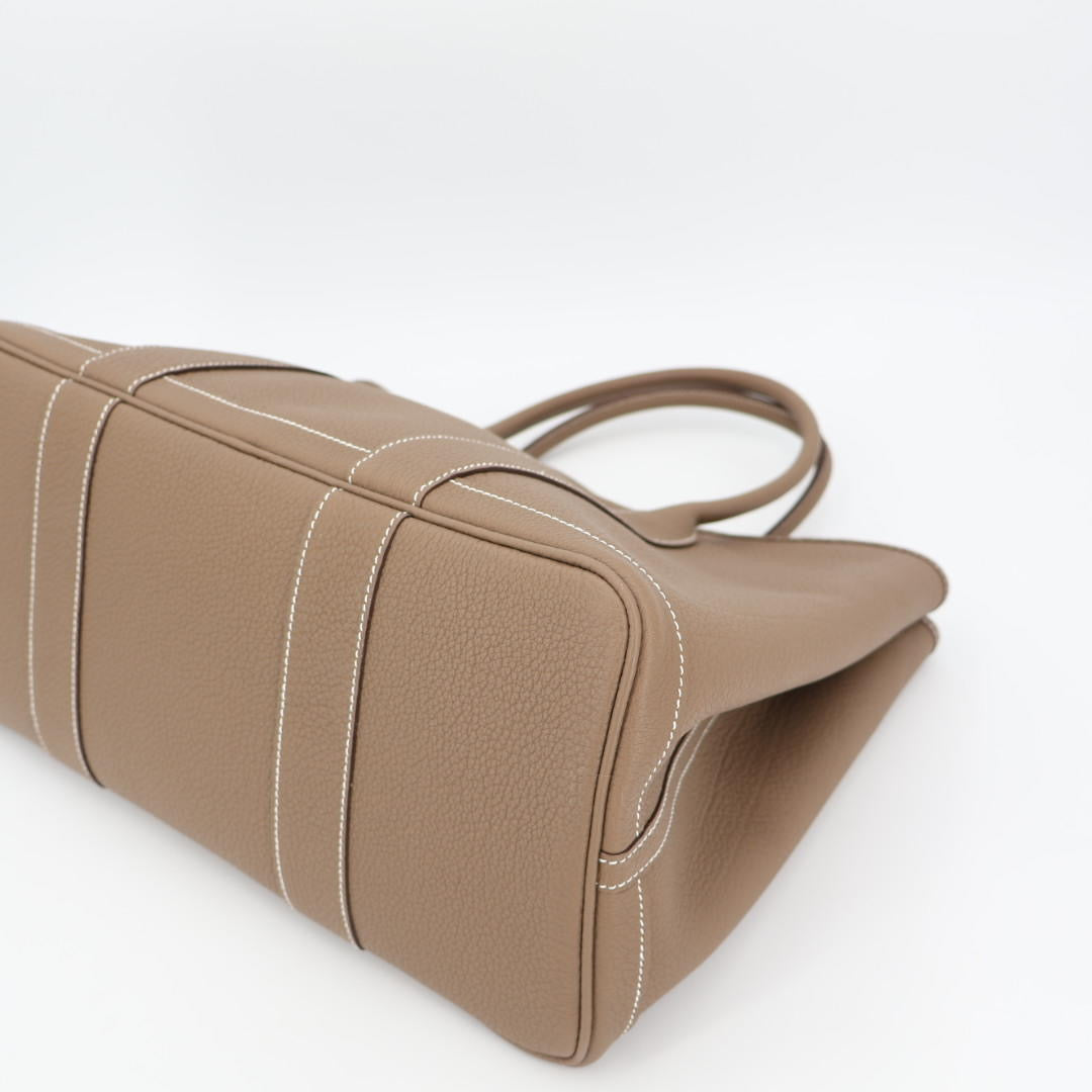 エルメス HERMES ガーデンパーティMM ネゴンダ エトゥープ シルバー金具