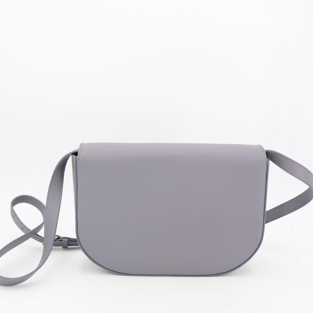 バレンシアガ BALENCIAGA ヴィル デイバッグ ショルダーバッグ レザー グレー 542207