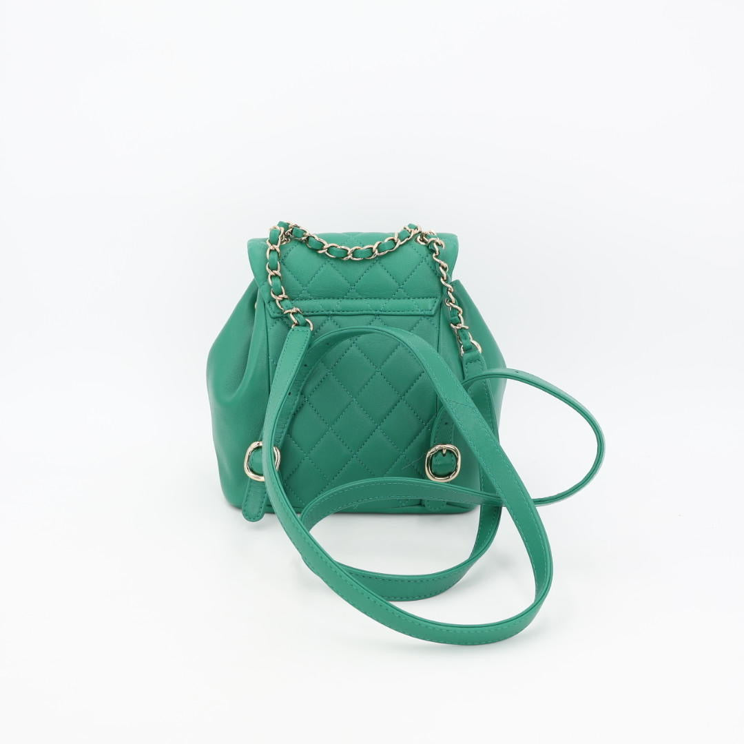 シャネル CHANEL マトラッセ チェーン バックパック リュック 緑 AS2908 レディース ラムスキン リュック・デイ