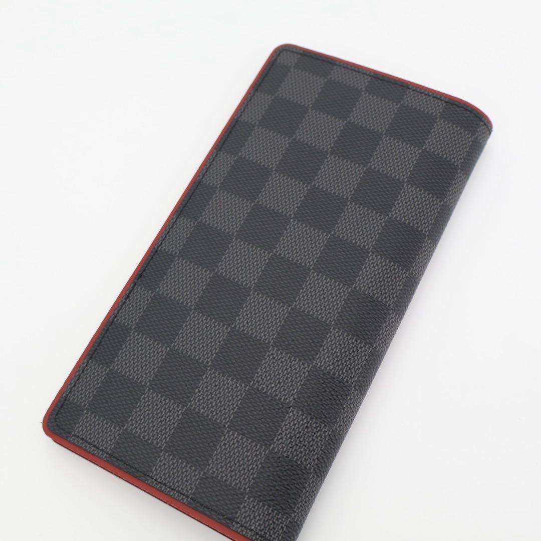ルイヴィトン LOUIS VUITTON ポルトフォイユ・プラザ ダミエコバルト ロングウォレット 二つ折り財布 グレー/ブラック M63254