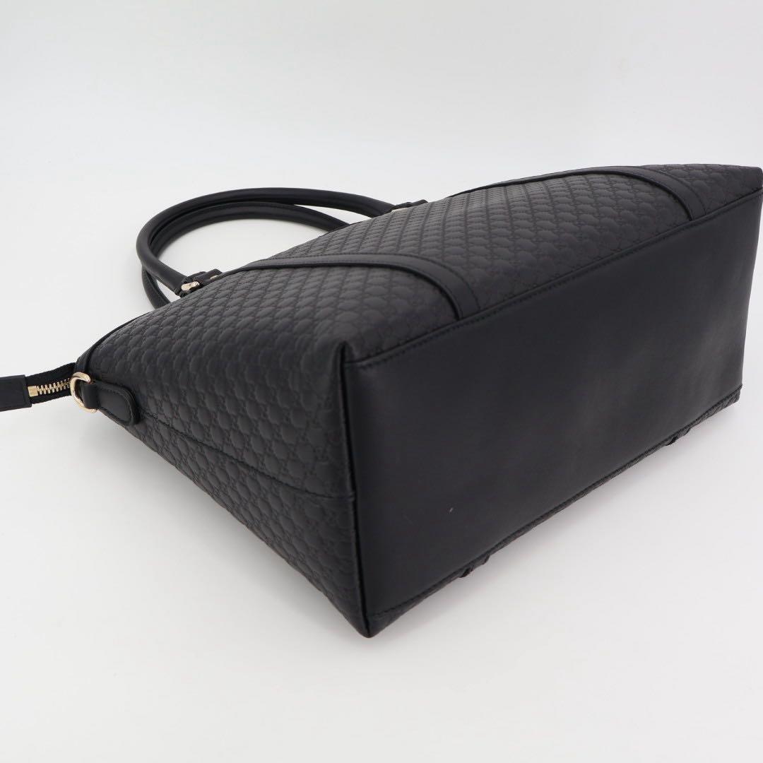 グッチ GUCCI ハンドバッグ ショルダーバッグ ショルダーバッグ マイクログッチシマ ネイビー 449657 レザー 2WAY