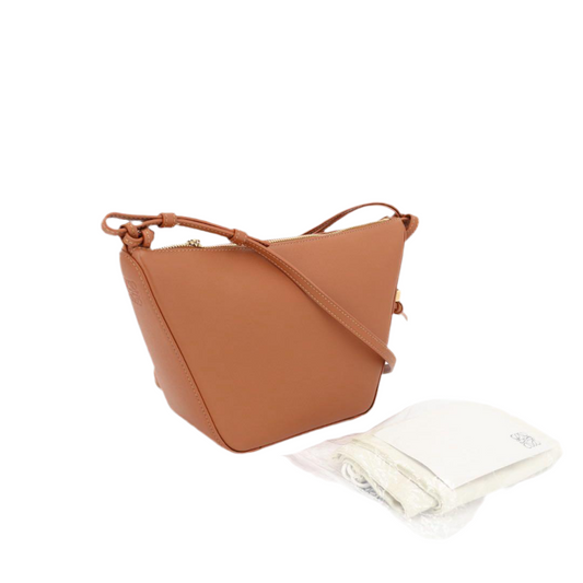 ロエベ LOEWE ハンモック ホーボーバッグ ミニ 2Wayバッグ レザー　タン ブラウン 美品