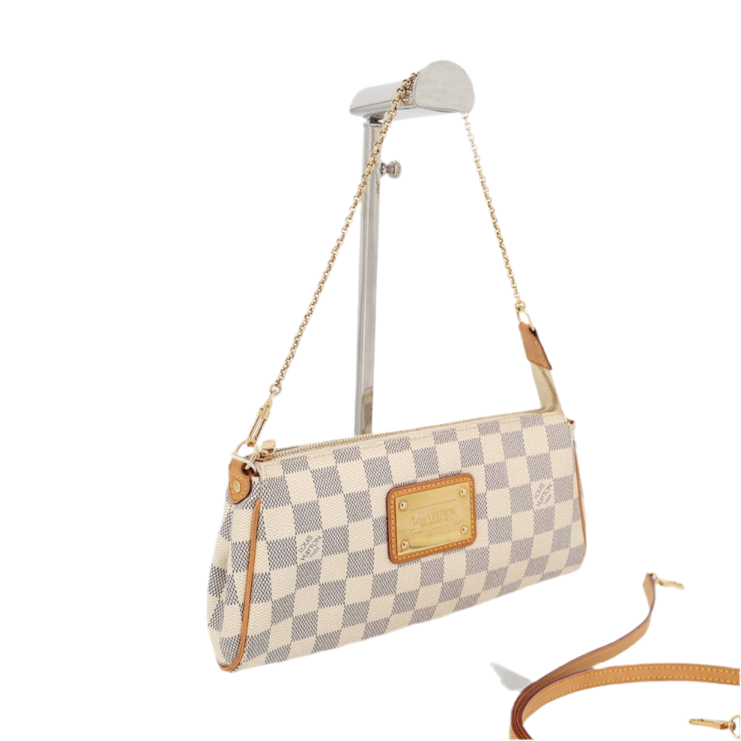 ルイ ヴィトン LOUIS VUITTON ダミエアズール エヴァ アクセサリーポーチ チェーンショルダーバッグ 2WAY 斜め掛け可