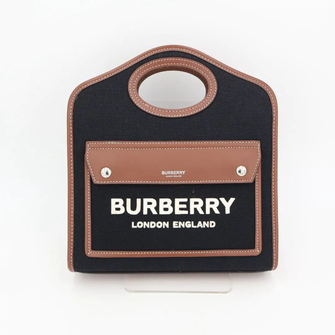 バーバリー BURBERRY ロゴ ミニポケット トートバッグ