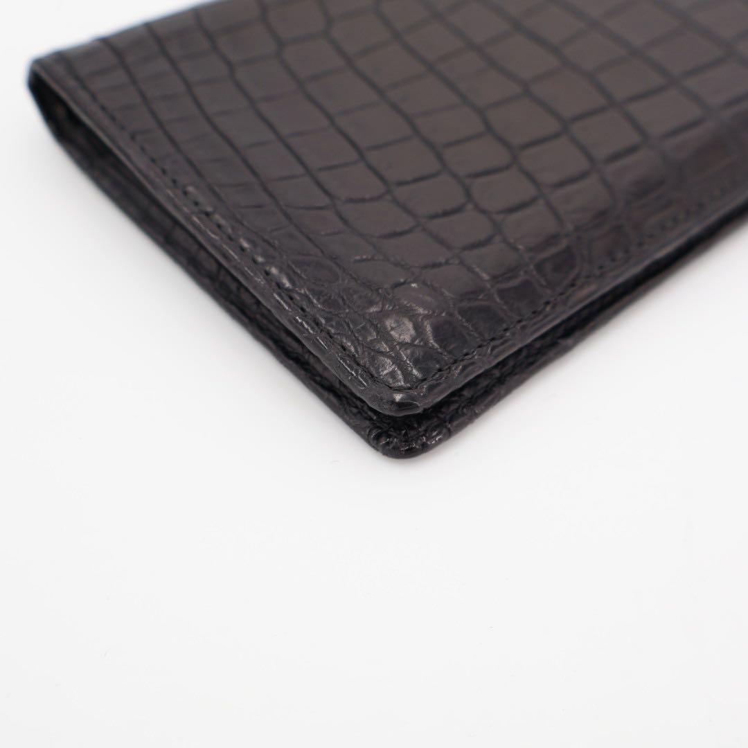 ルイヴィトン LOUIS VUITTON 黒のクロコダイルレザー長財布