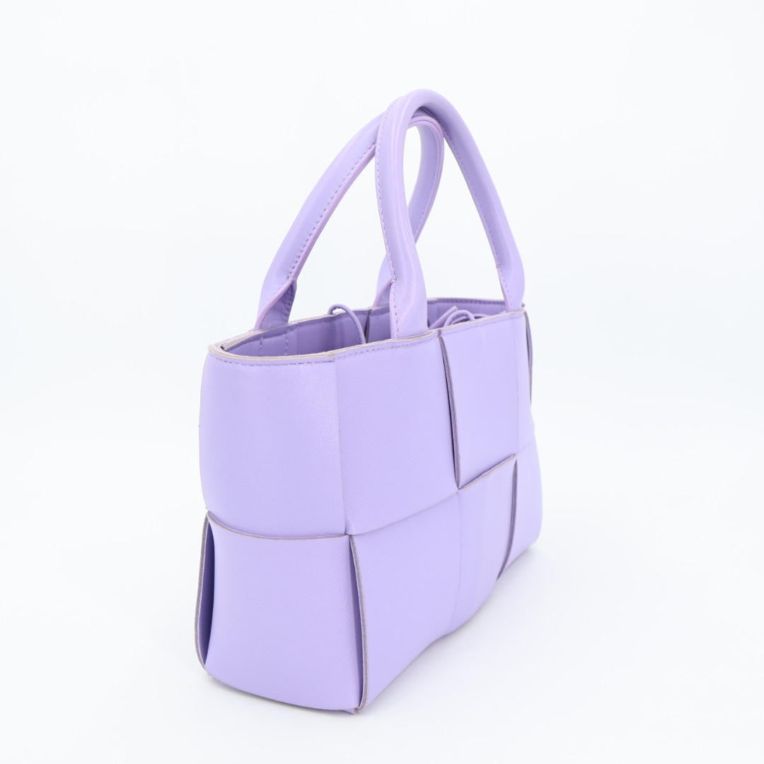 ボッテガヴェネタ BOTTEGA VENETA ミニ アルコ 2way トートバッグ パープル レディース