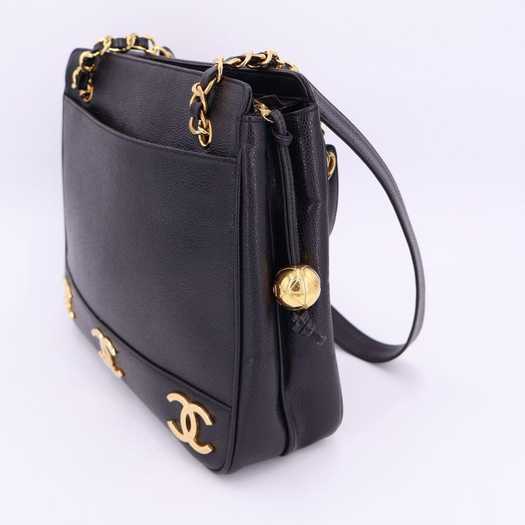 シャネル CHANEL トリプルココマーク チェーントートバッグ レディース