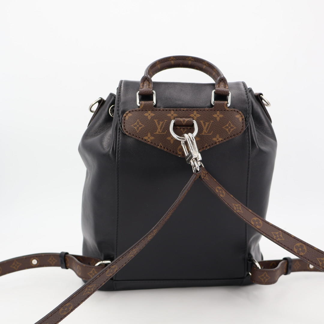 ルイ ヴィトン LOUIS VUITTON モノグラム モンスリ バイブ PM ブラック M12587 レディース ラムレザー/モノグラムキャンバス リュック・デイパック