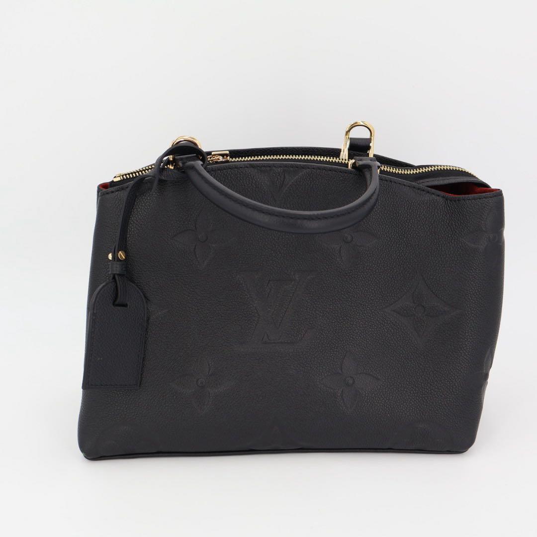 ルイヴィトン LOUIS VUITTON プティパレPM 2WAY ハンドバッグ モノグラムアンプラント レザー ショルダーバッグ ブラック M58916