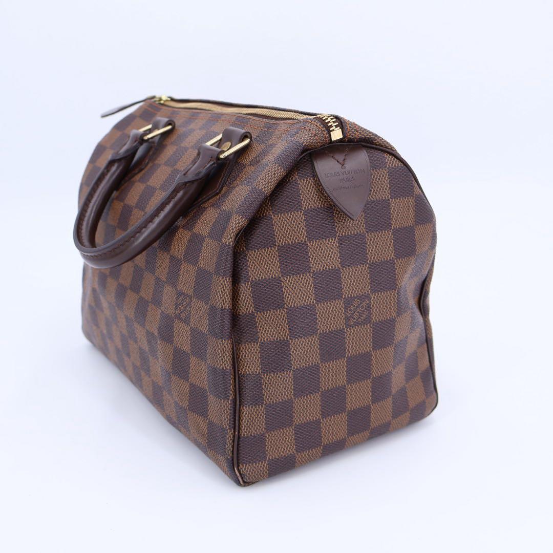ルイ ヴィトン LOUIS VUITTON ダミエ スピーディ 30 ハンド バッグ エベヌ N41531 ブラウン ゴールド 金具 Speedy 25