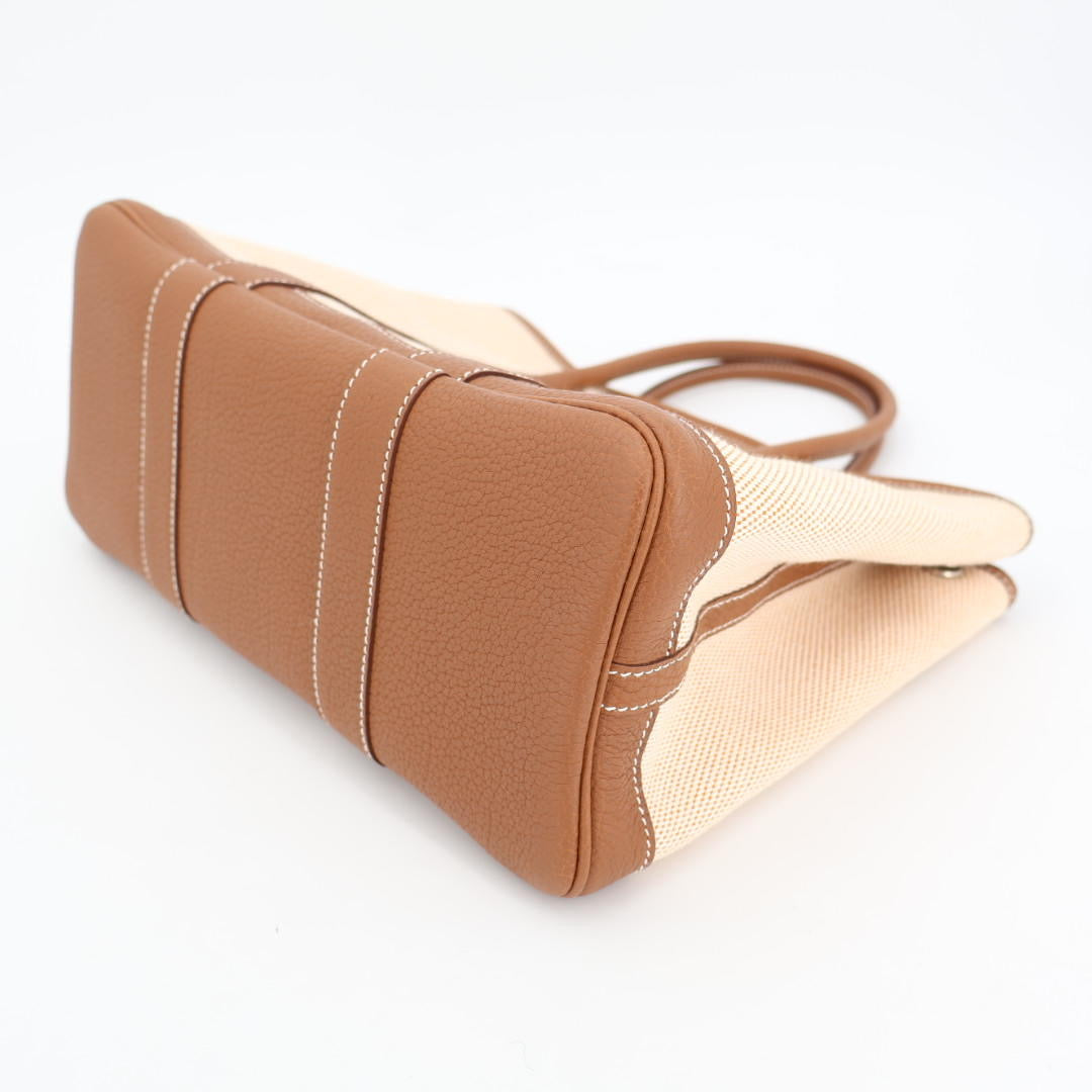 エルメス HERMES トートバッグ ガーデンパーティ PM レザー 美品