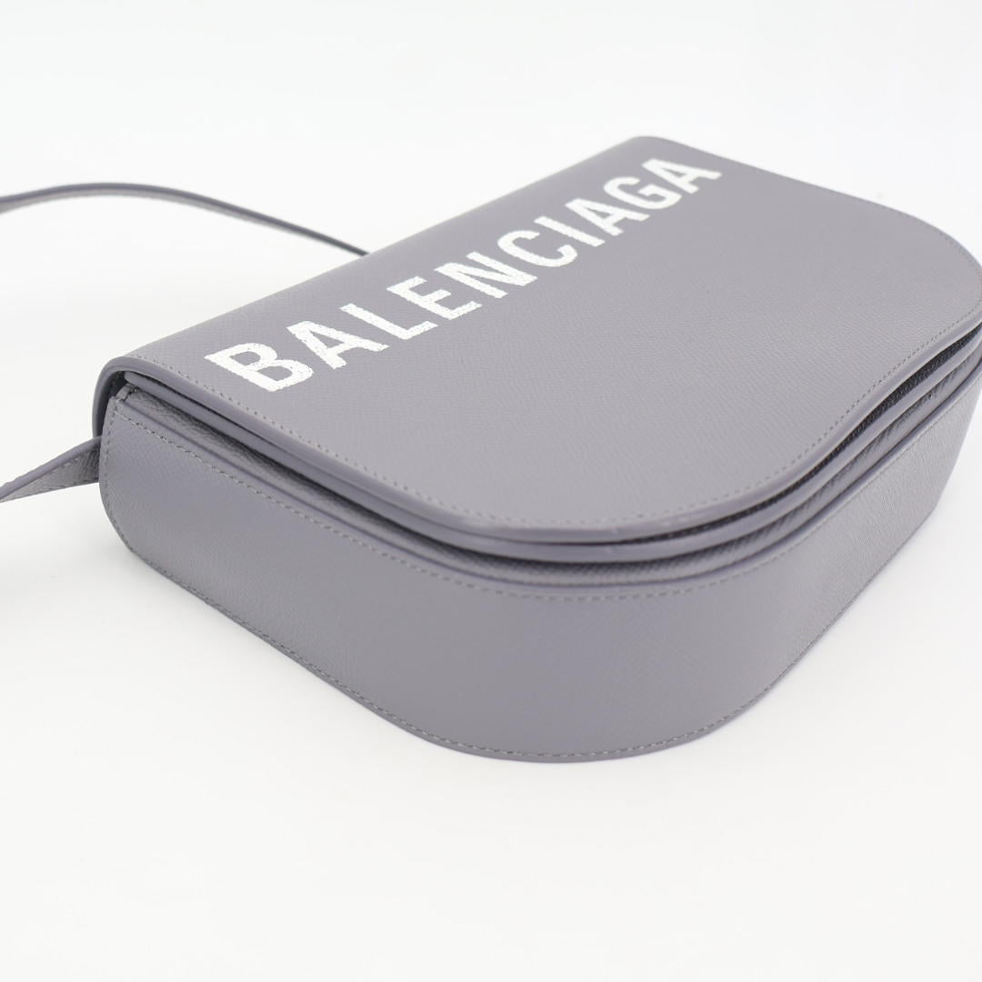 バレンシアガ BALENCIAGA ヴィル デイバッグ ショルダーバッグ レザー グレー 542207