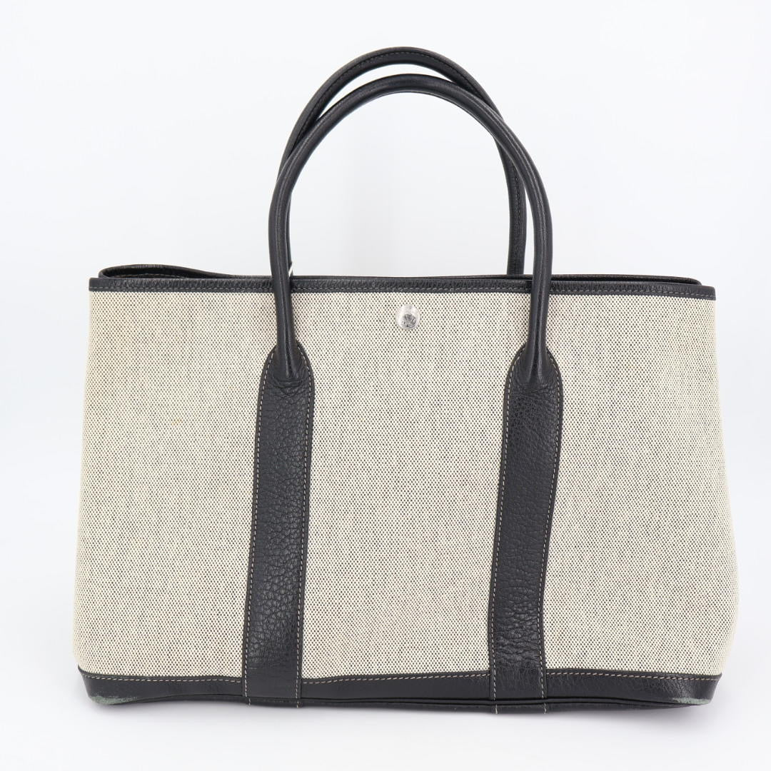 エルメス HERMES ガーデンパーティー トワルアッシュ　トートバッグ