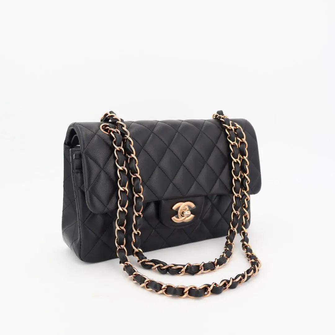シャネル CHANEL ローズゴールド フラップバッグ 美品