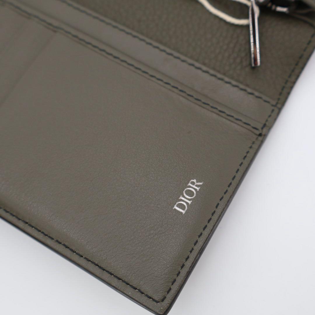 クリスチャンディオール Christian Dior バーティカルロングウォレット　ベージュ　レザー2ESBC002CDI　長財布