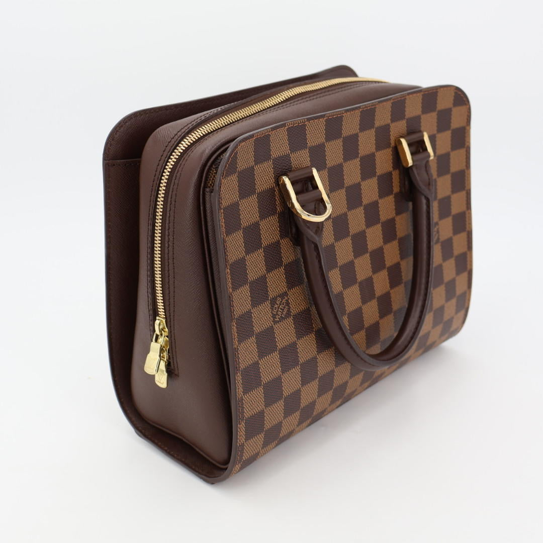 ルイヴィトン LOUIS VUITTON N51155 トリアナ ハンドバッグ 茶 ブラウン ダミエキャンバス