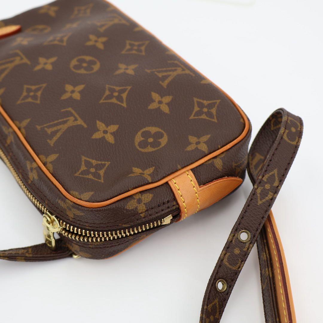 ルイ・ヴィトン LOUIS VUITTON モノグラム マルリーバンドリエール M51828 ブラウン PVC ショルダーバッグ
