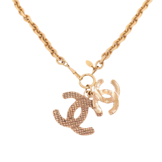 シャネル CHANEL チェーンロングネックレス ペンダント ココマーク ゴールド アクセサリー
