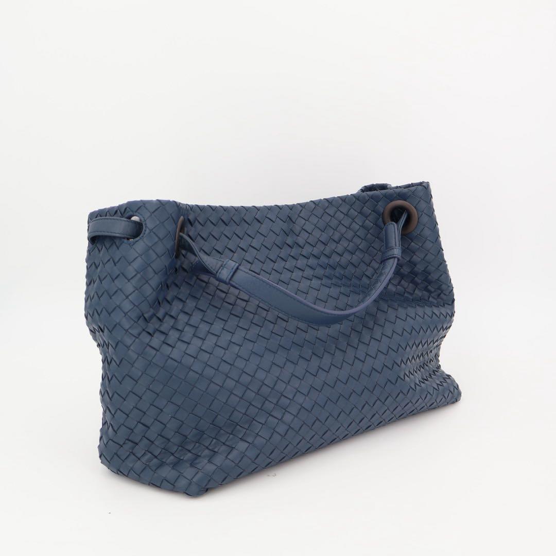 ボッテガ・ヴェネタ Bottega Veneta イントレチャート ガルダ レザー トート バッグ