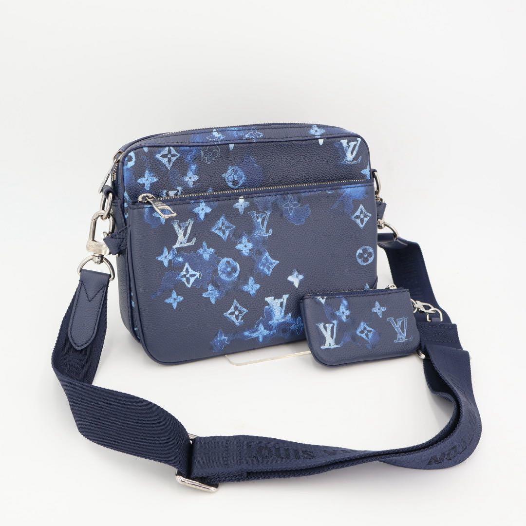 ルイヴィトン LOUIS VUITTON ウォーターカラー トリオ メッセンジャ M57840 メンズ ショルダーバッグ